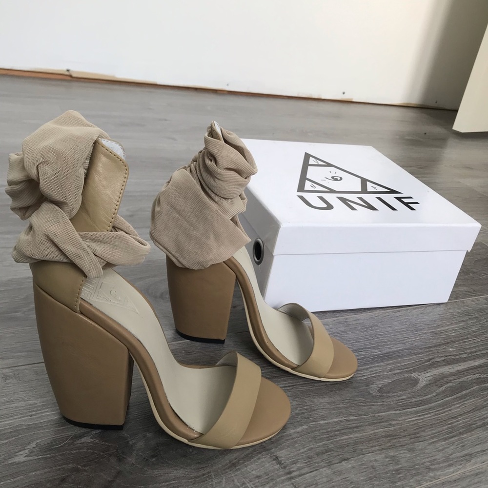 UNIF Nude Pyre heels